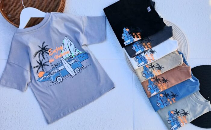 5 REMERAS NENE SURF ENJOY - Imagen 1