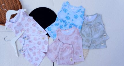 5 CONJUNTOS BEBE LION MUSCULOSA