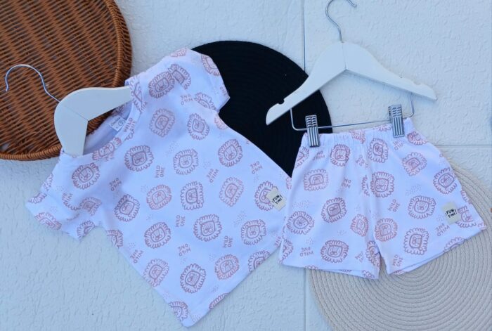 5 CONJUNTOS BEBE LION REMERA - Imagen 3