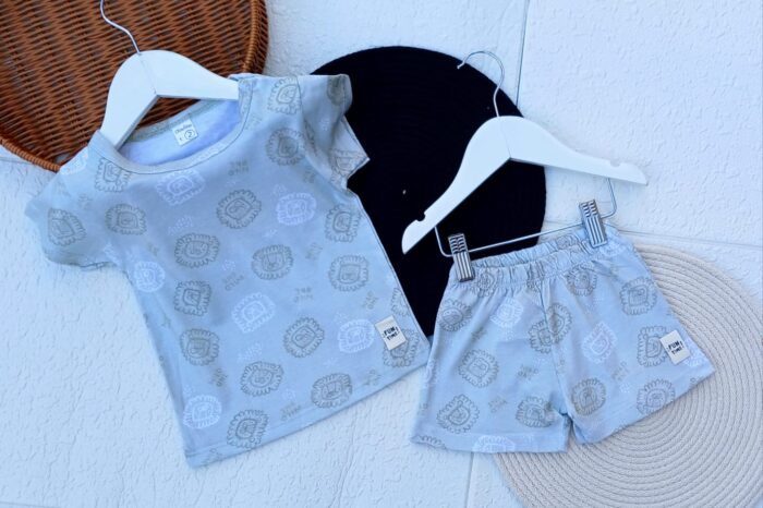 5 CONJUNTOS BEBE LION REMERA - Imagen 2