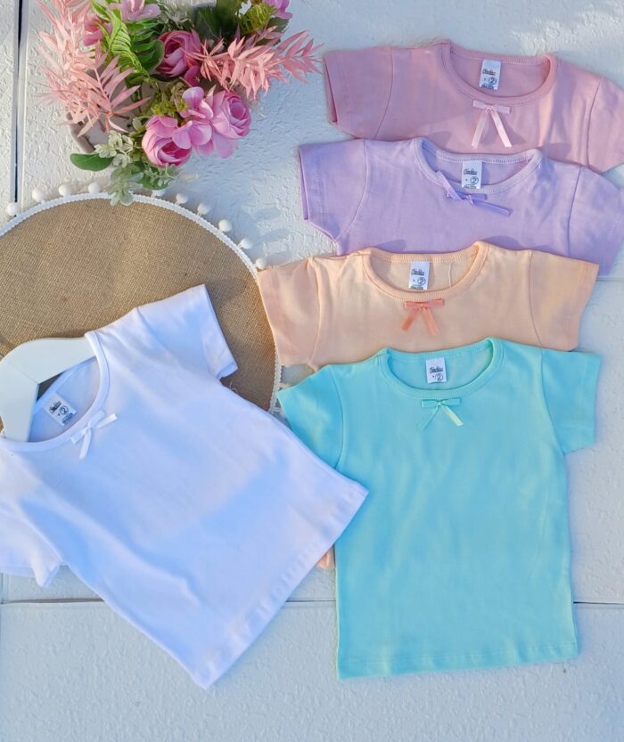 5 REMERAS BEBA MILI - Imagen 1