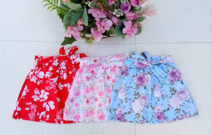 5 POLLERAS BEBA CON LAZO