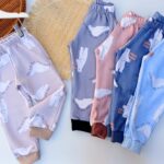 5  solo celeste PANTALONES OSO DE BEBE