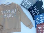 5 BUZOS DE NIÑO TROUBLE MAKER
