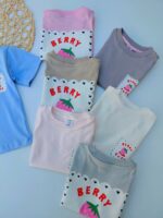5 REMERAS OVERSIZE DE BEBAS BERRY CUTE - Imagen 3