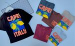 5 REMERAS OVERSIZE DE NIÑOS CAPRI ITALY - Imagen 3