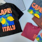 5 REMERAS OVERSIZE DE NIÑOS CAPRI ITALY