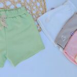 5 SHORTS DE BEBA BORDADO
