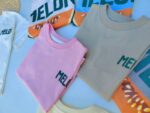 5 REMERAS DE NENA OVERSIZE MELON - Imagen 2
