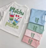 PREVENTA 5 REMERAS OVERSIZE DE NENAS MATCHA