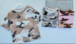 5 REMERAS OVERSIZE DE NIÑOS CAMUFLADAS